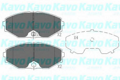 KAVO PARTS kbp6553 -  Комплект тормозных колодок, дисковый тормоз